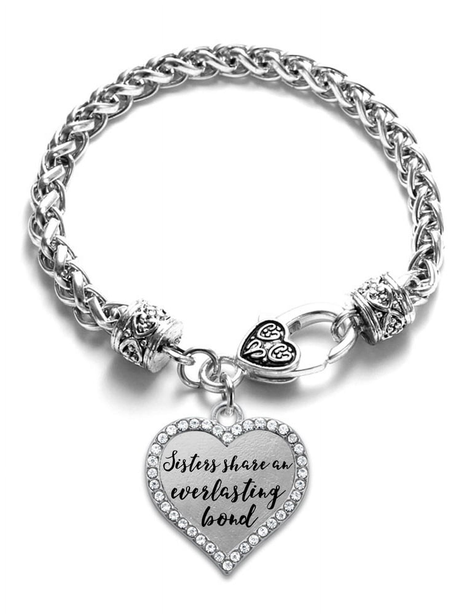 Sterling silver 925 Sister - I will always be your friend, family bracelet  pendant - VMD parfumerie - drogerie